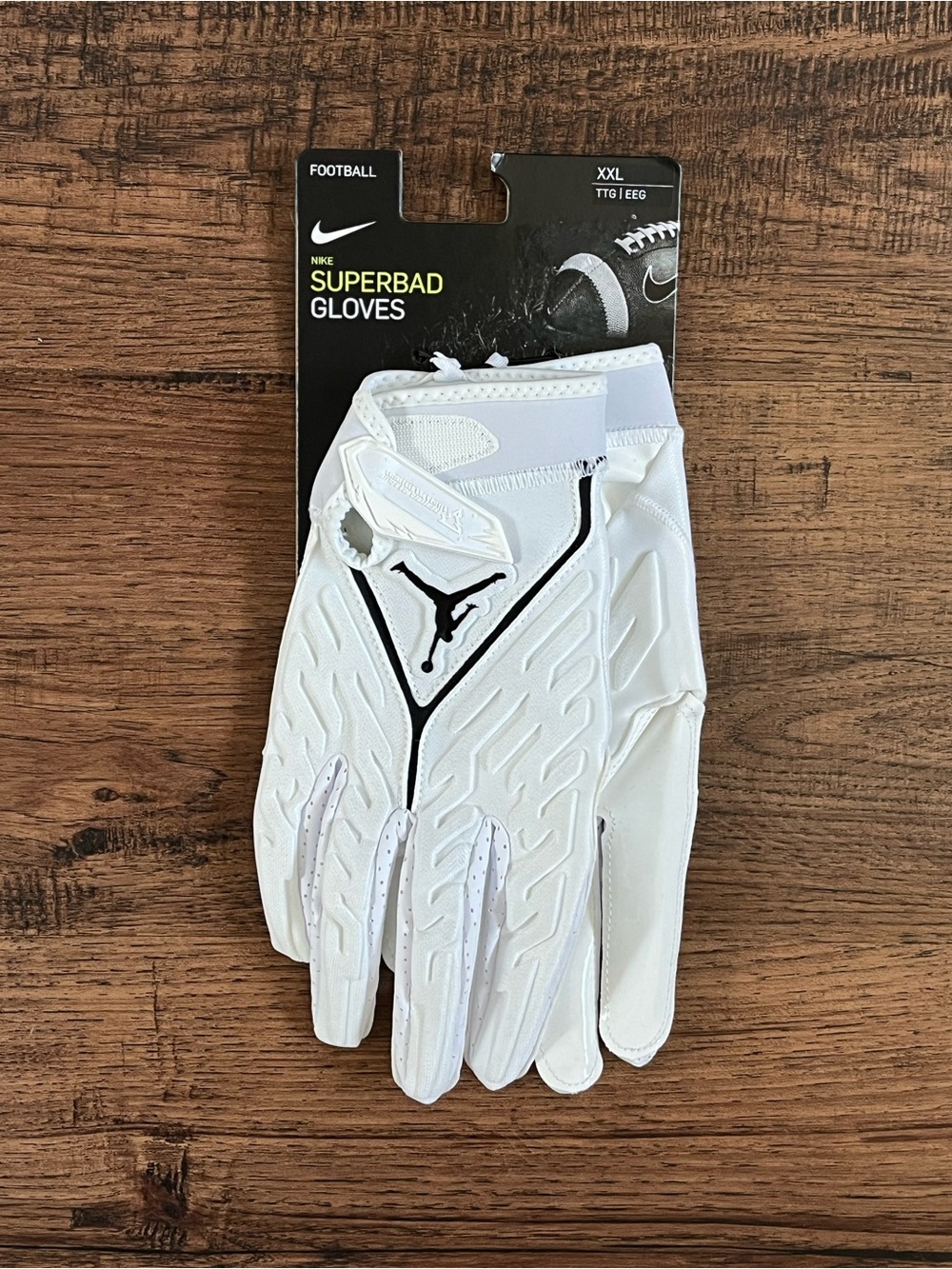 Jordan Superbad Gloves ‘White Black’ (size mens 2XL)